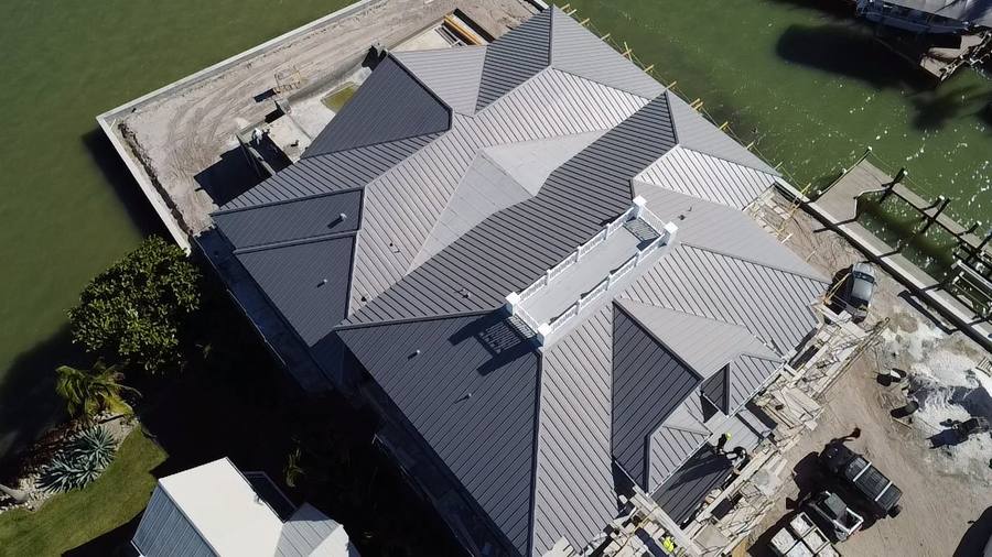 Complex hip roof waterfront