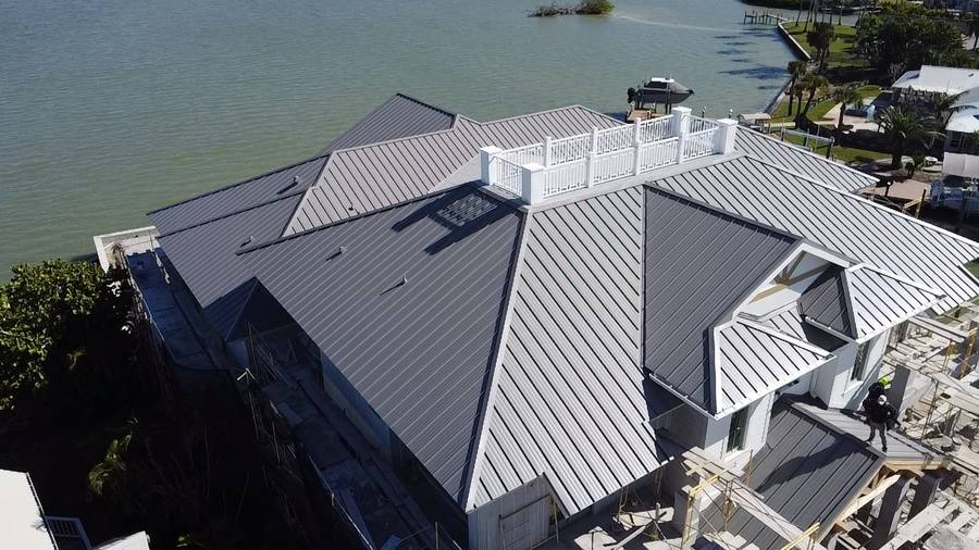 Metal roof new build