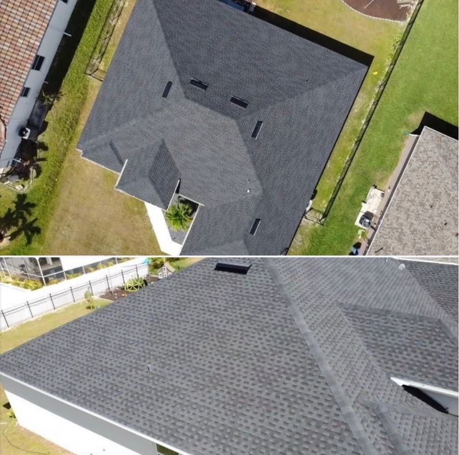Shingle roof aerial