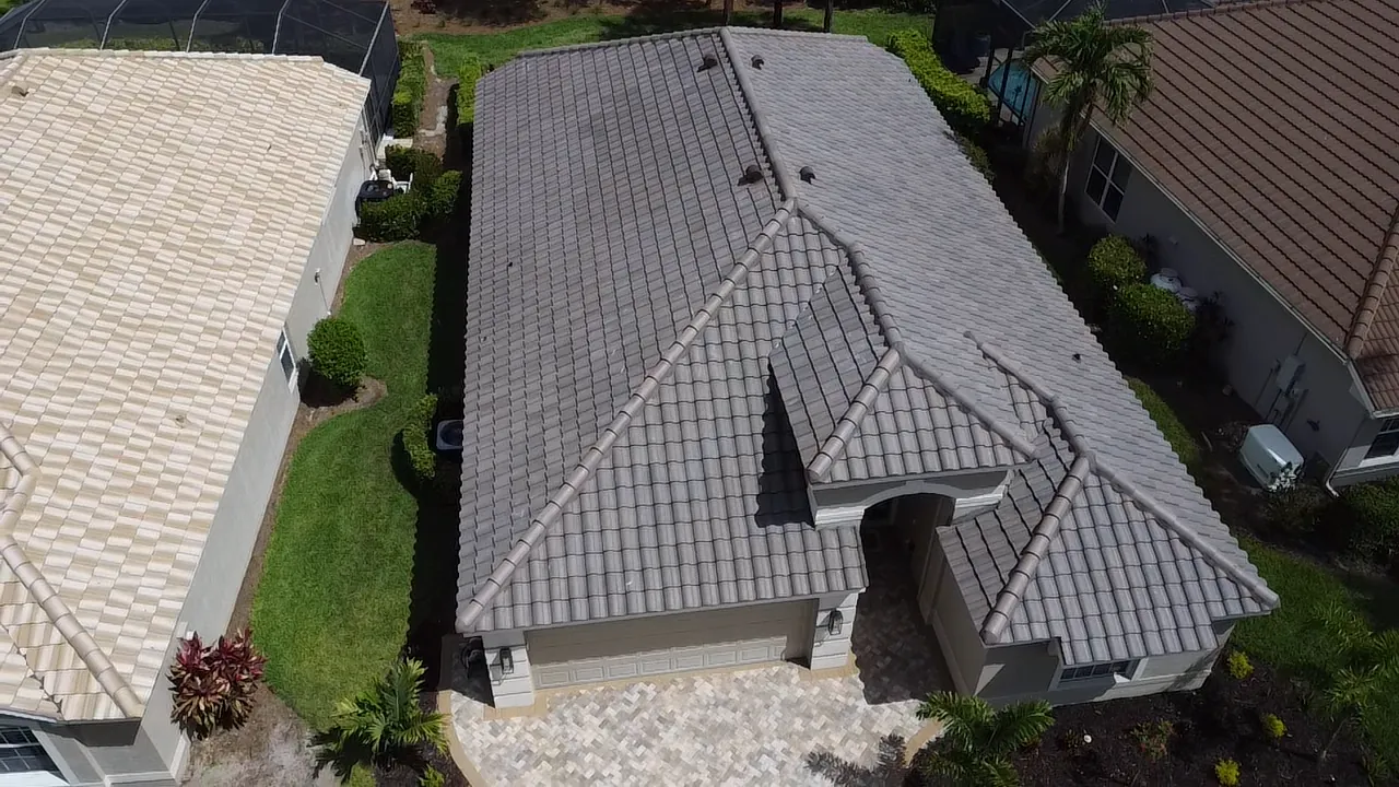 Tile reroof completed project Fort Myers FL by Coastline Construction